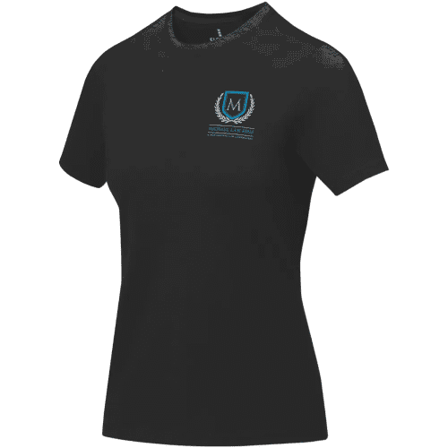 Branded Ladies Cotton T-Shirts in Black from Total Merchandise