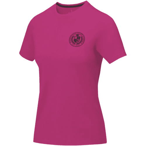 Ladies Coloured Cotton T-Shirts in Magenta