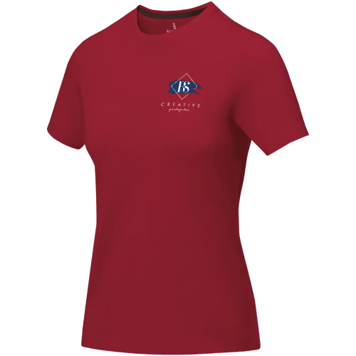 Custom Printed Ladies Cotton T-Shirts in Red from Total Merchandise