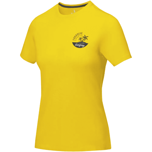 Ladies Coloured Cotton T-Shirts in Yellow
