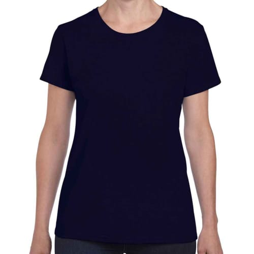 Gildan Ladies Heavy Cotton T-Shirts in Navy