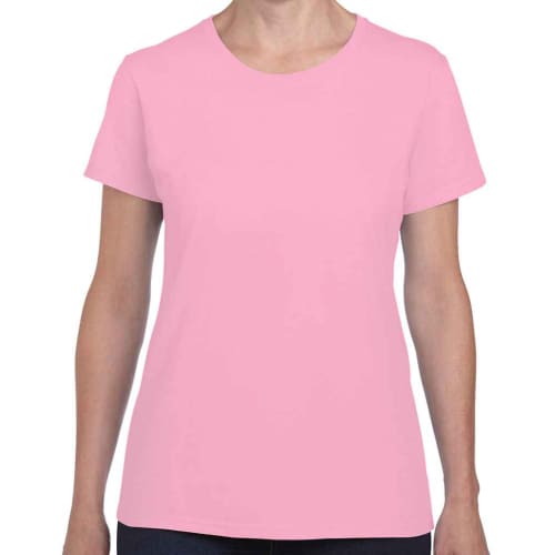 Gildan Ladies Heavy Cotton T-Shirts in Light Pink