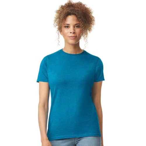 Gildan Ladies Soft Style T-Shirts in Antique Sapphire