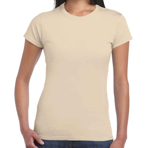 Gildan Ladies Soft Style T-Shirts in Sand