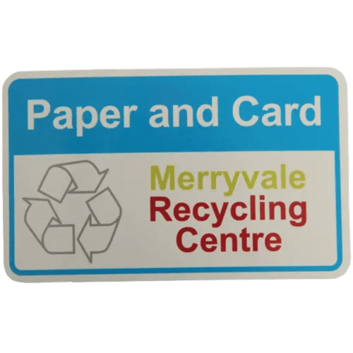 Promotional Outdoor Vinyl Stickers in White from Total Merchandise