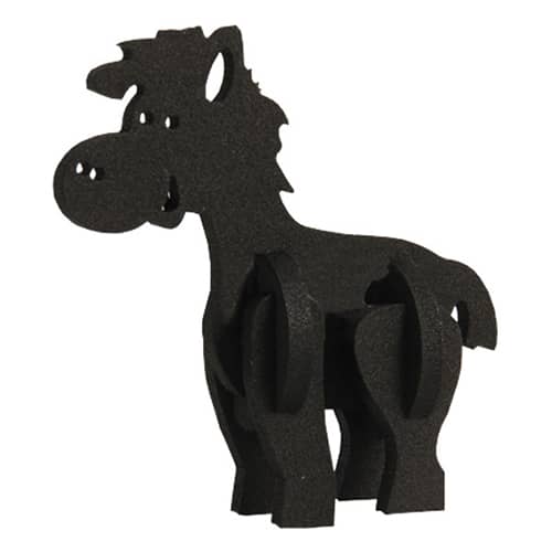 Foam Animal Puzzles in Black