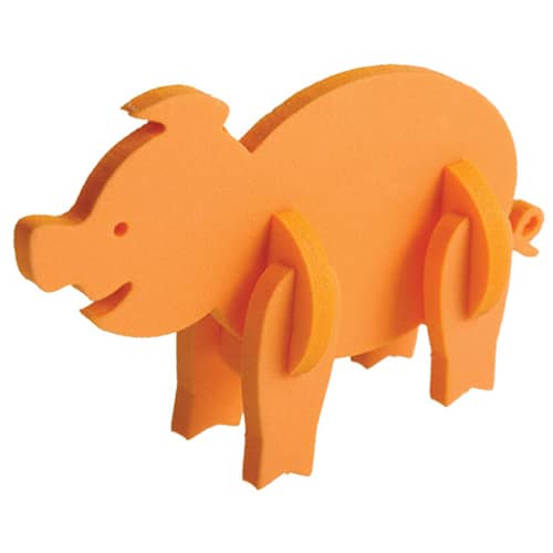 Foam Animal Puzzles in Orange