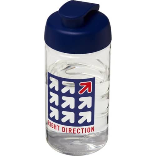 500ml Active Water Bottles in Transparent/Blue