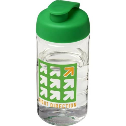 500ml Active Water Bottles in Transparent/Green