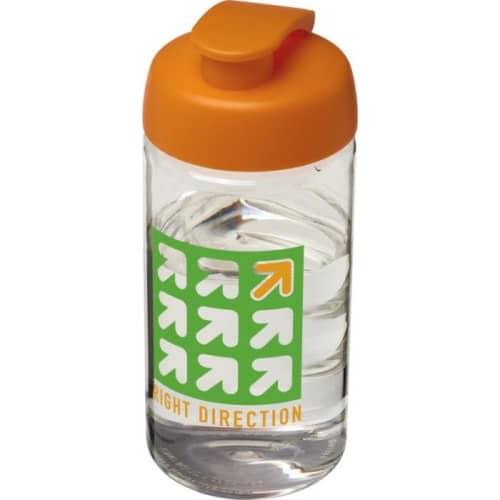 500ml Active Water Bottles in Transparent/Orange