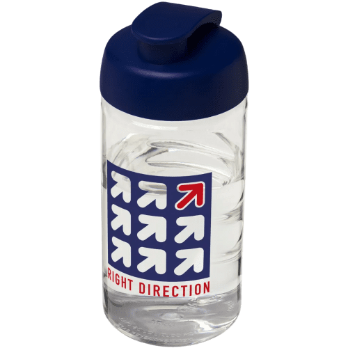 500ml Active Water Bottles in Transparent/Blue
