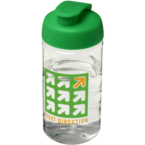 500ml Active Water Bottles in Transparent/Green