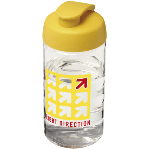 500ml Active Water Bottles in Transparent/Yellow