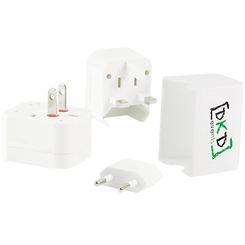 Custom travel adaptors for holiday campaigns