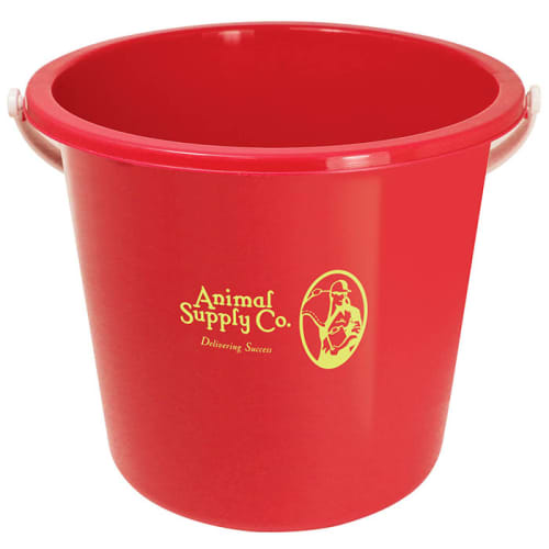 Promotional 10 Litre Buckets in red from Total Merchandise