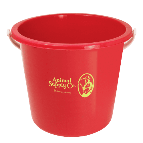 Promotional 10 Litre Buckets in red from Total Merchandise