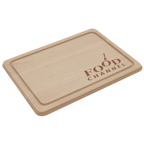 Branded Wooden Chopping Boards laser engraved with a company logo from Total Merchandise