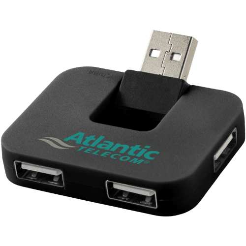 Rectangular USB Hubs in Black