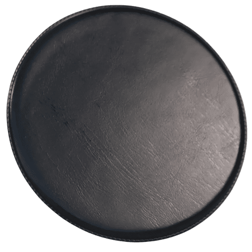 PVC Welded Round Coasters in Black