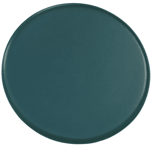 PVC Welded Round Coasters in Dark Green