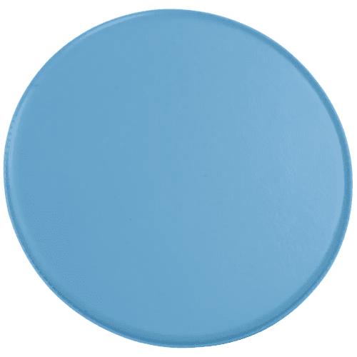 PVC Welded Round Coasters in Light Blue