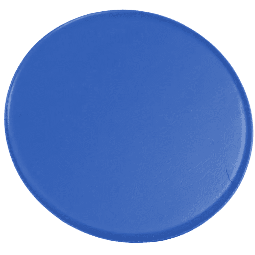 PVC Welded Round Coasters in Mid Blue