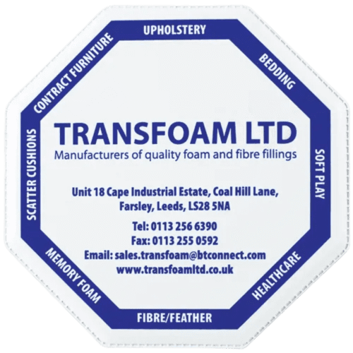 PVC Welded Octagonal Coasters in White