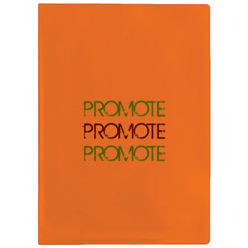 Branded A5 Document Wallet in Orange