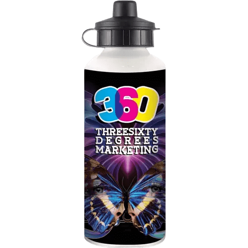 600ml Full Colour Metal Sport Bottles