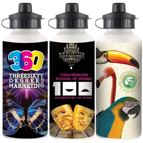 600ml Full Colour Metal Sport Bottles