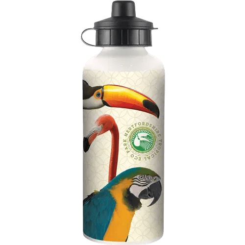 600ml Full Colour Metal Sport Bottles in White