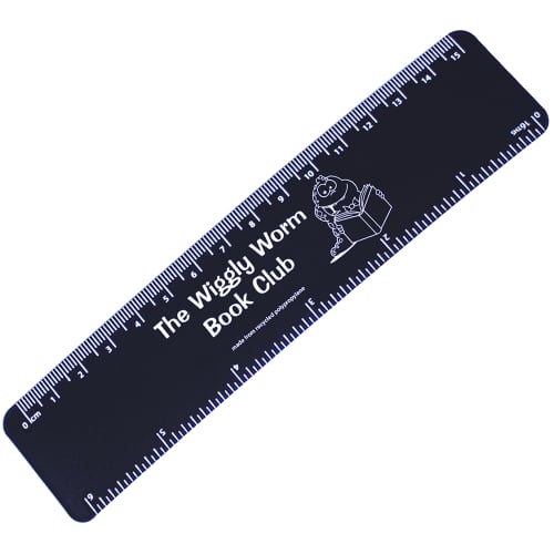 15cm Recycled Flexi Rulers in Black