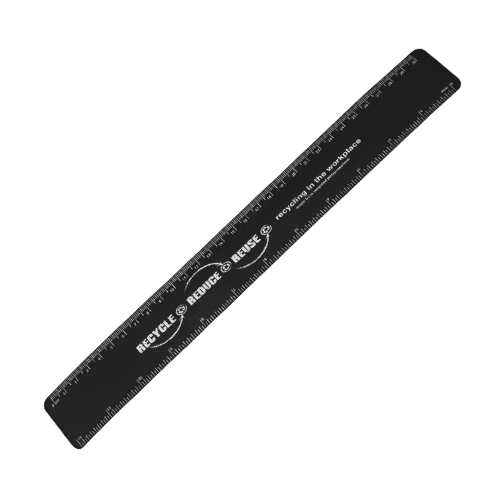 30cm Recycled Flexi Rulers In Black