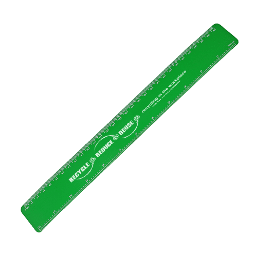 30cm Recycled Flexi Rulers in Green