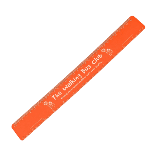 30cm Recycled Flexi Rulers In Orange