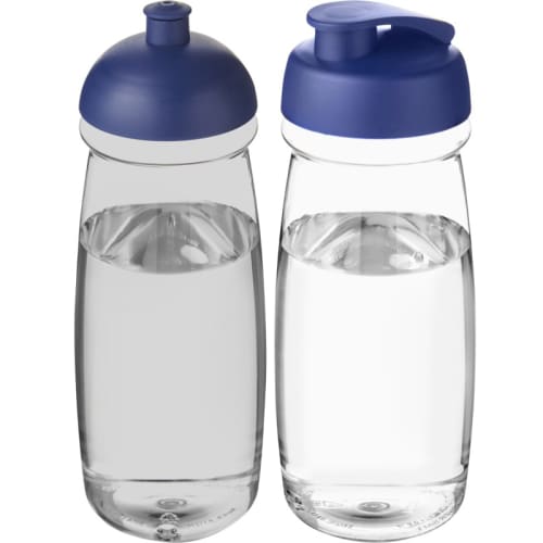 600ml Pulse Sports Bottles in Transparent/Blue