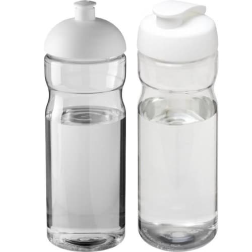 650ml Base Sports Bottles in Transparent/White