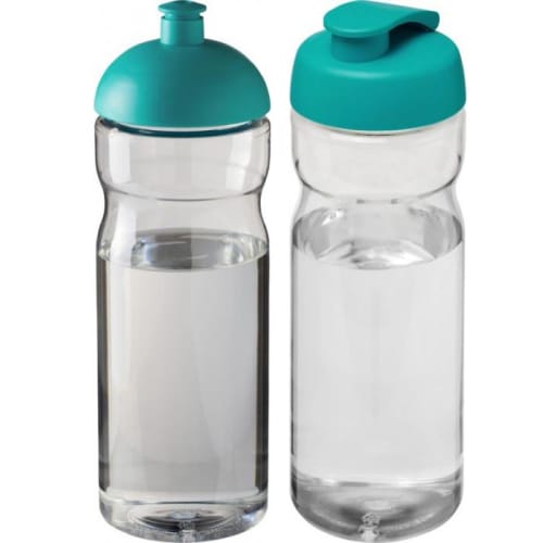 650ml Base Sports Bottles in Transparent/Aqua Blue