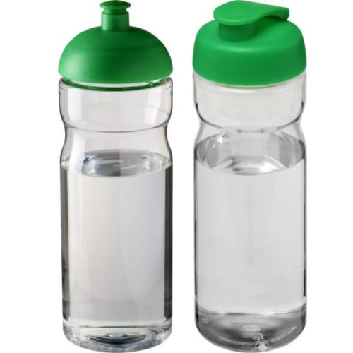 650ml Base Sports Bottles in Transparent/Green