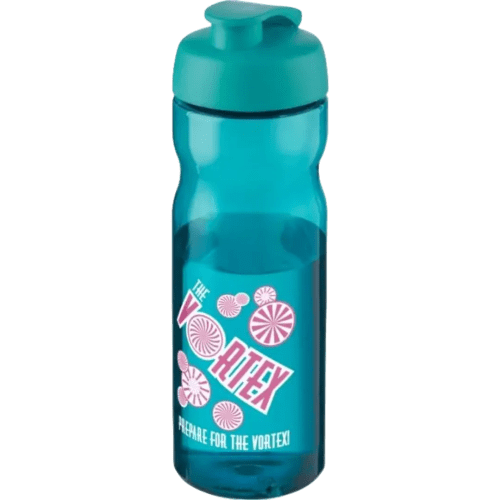 650ml Base Sports Bottles with Flip lid in Aqua from total Merchandise