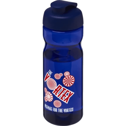 650ml Base Sports Bottles with Flip lid in Blue from Total Merchandise