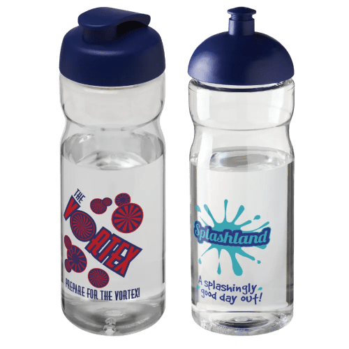 650ml Base Sports Bottles in Transparent/Blue