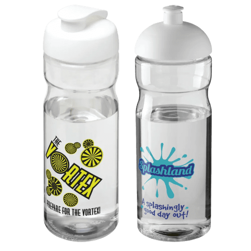 650ml Base Sports Bottles in Transparent/White