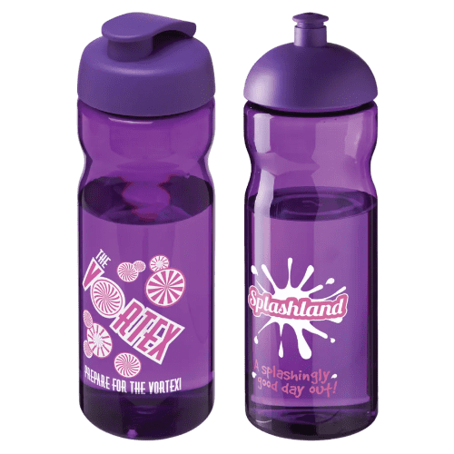 650ml Base Sports Bottles in Transparent Purple/Purple