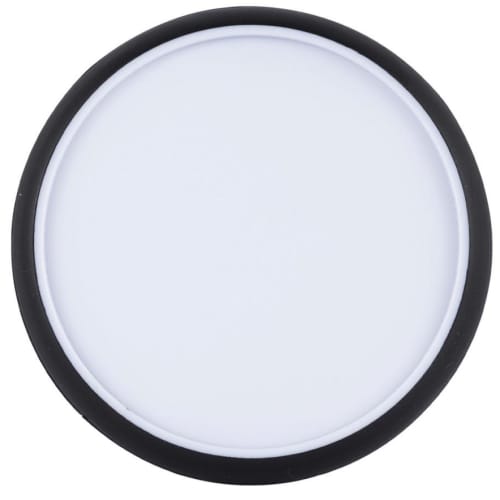 Promotional plastic Non Slip Coasters  in White/Black printed with your logo by Total Merchandise