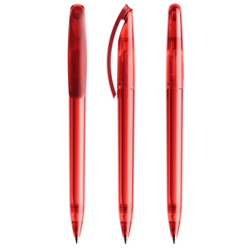 Prodir Deluxe DS3 Ballpens in Frosted Red