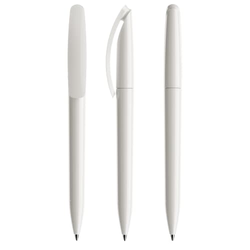 Prodir Deluxe DS3 Ballpens in Polished White