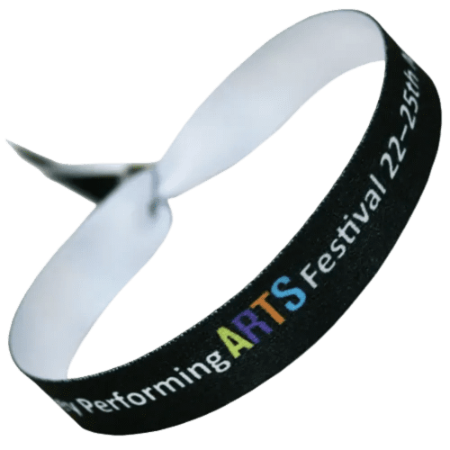 Promotional Festival Style Fabric Wristbands with logos