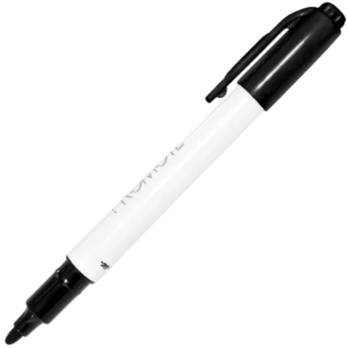 Markie Dry White Board Marker Pens in White/Black