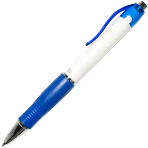 PromoGrip Gel Pens in White/Blue